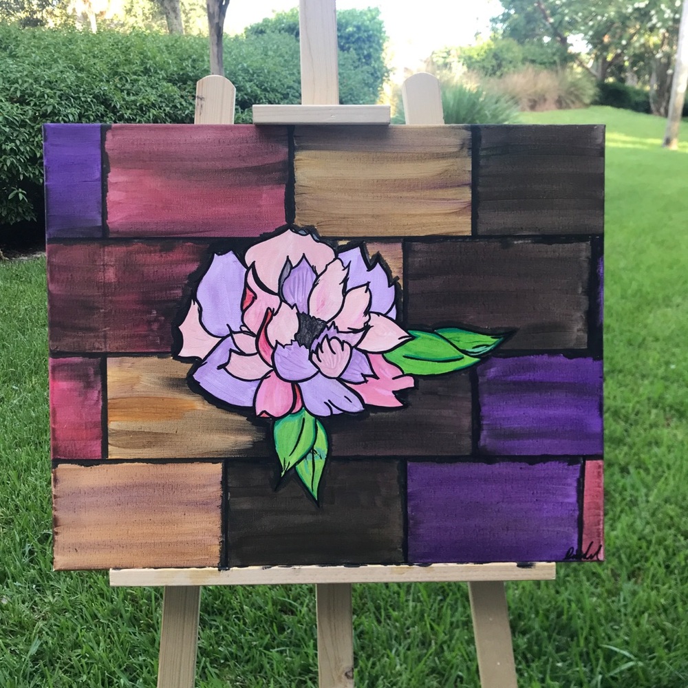 Brick by Brick 🌸 Original Painting 🎨